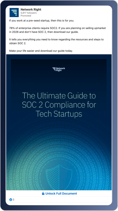 Document Ad Created With MSP LinkedIn Ad Services