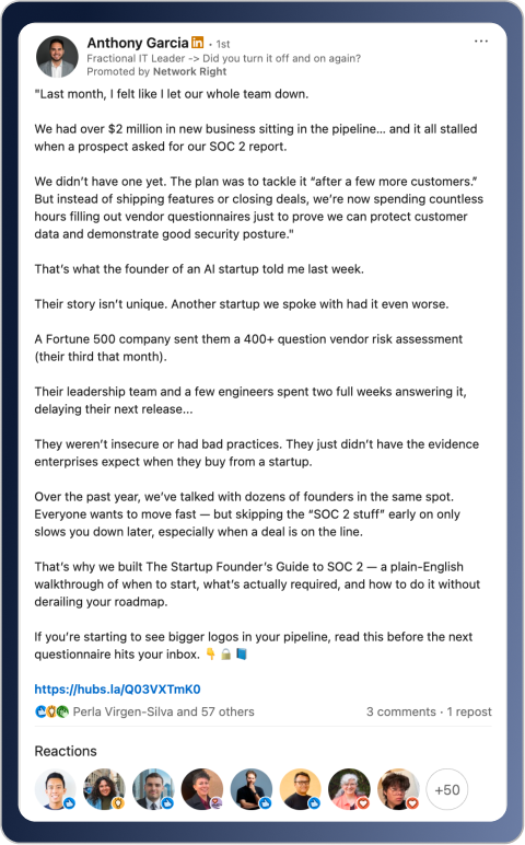 Thought Leader Ad Used in MSP Paid Ads